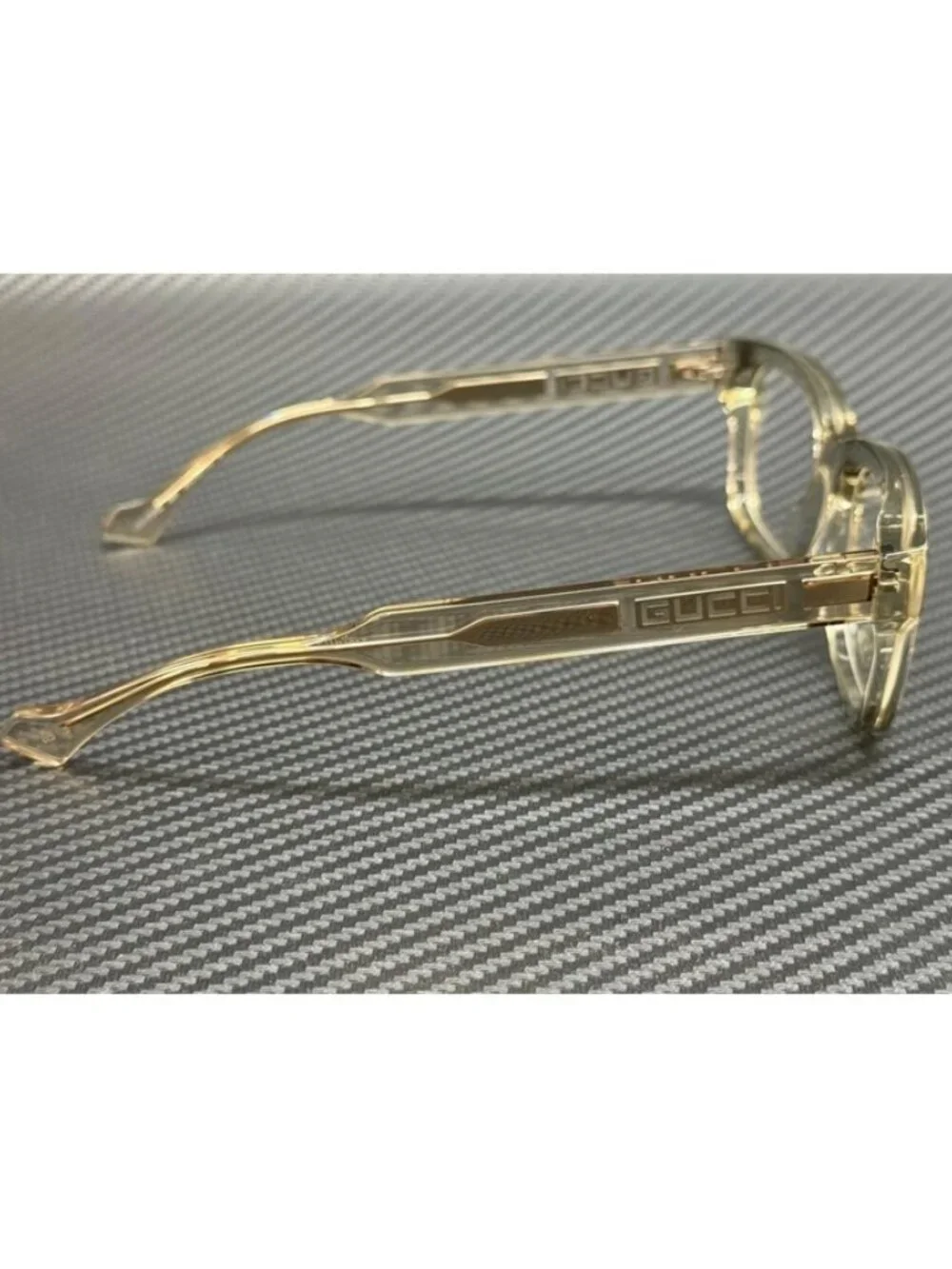 New Gucci Men  Green Transparent Eyeglasses 54-18-145